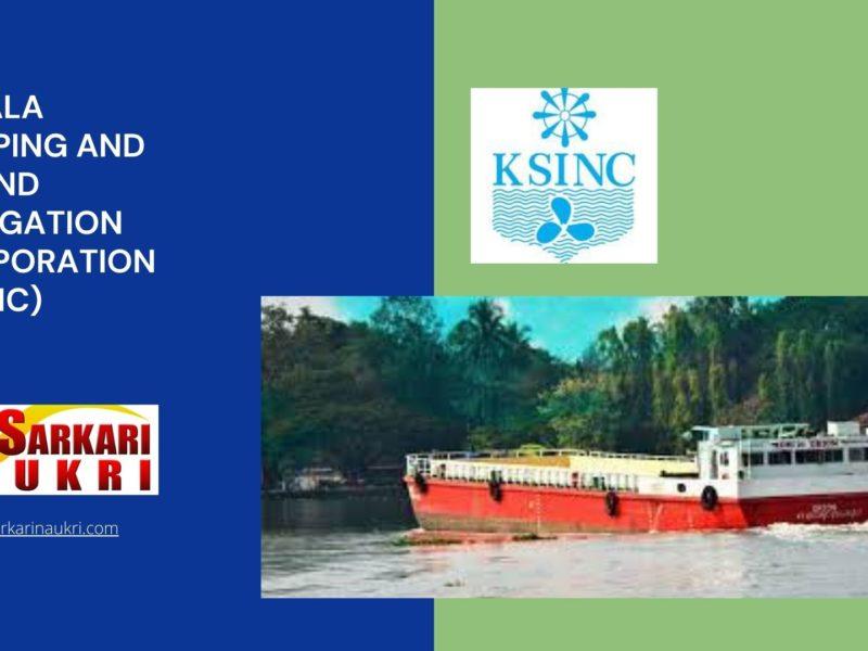 Kerala Shipping and Inland Navigation Corporation (KSINC) Recruitment
