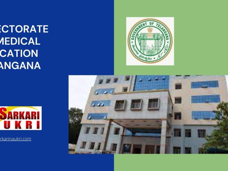 Directorate of Medical Education Telangana Recruitment