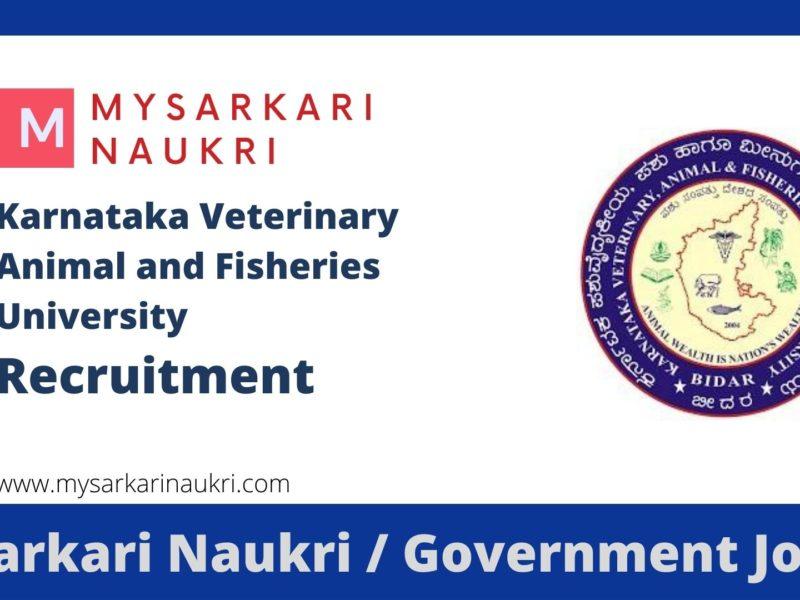 Karnataka Veterinary, Animal and Fisheries University Recruitment: A Guide for Aspiring Candidates