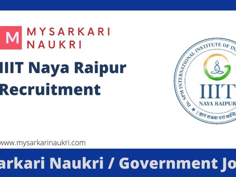 IIIT Naya Raipur Recruitment International Institute of Information Technology Naya Raipur