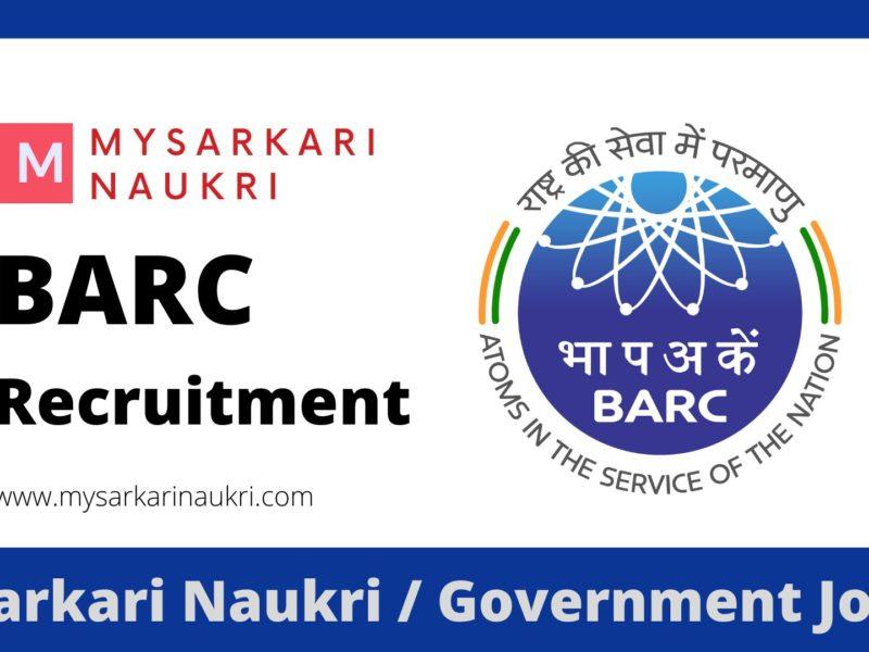 BARC Recruitment 2023 Bhabha Atomic Research Centre Jobs