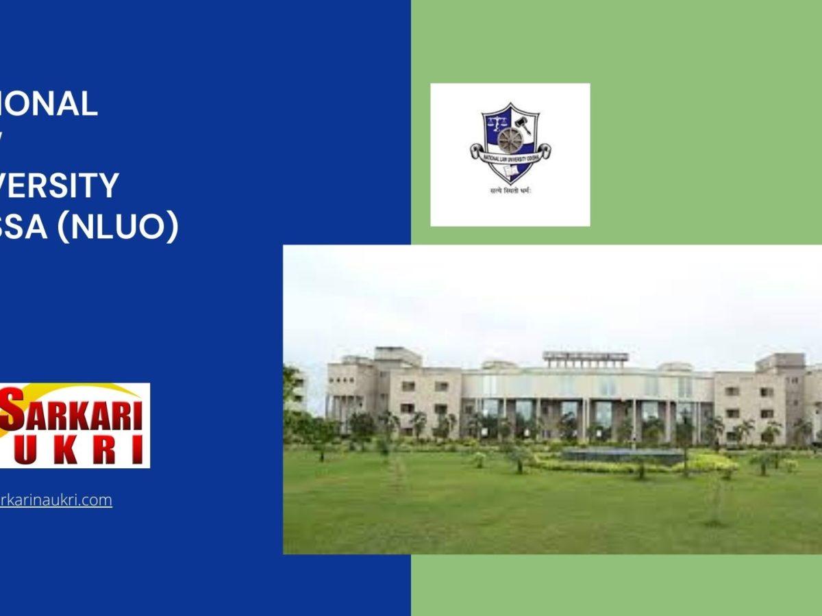 National Law University Orissa (NLUO) Recruitment