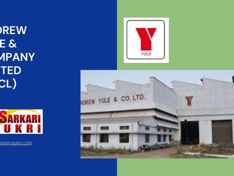 Andrew Yule & Company Limited (AYCL) Recruitment