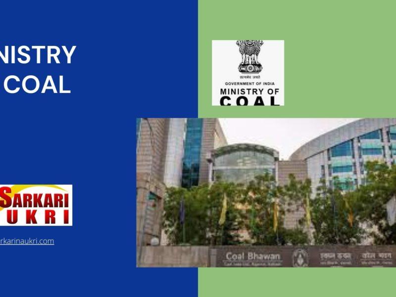 Ministry of Coal Recruitment