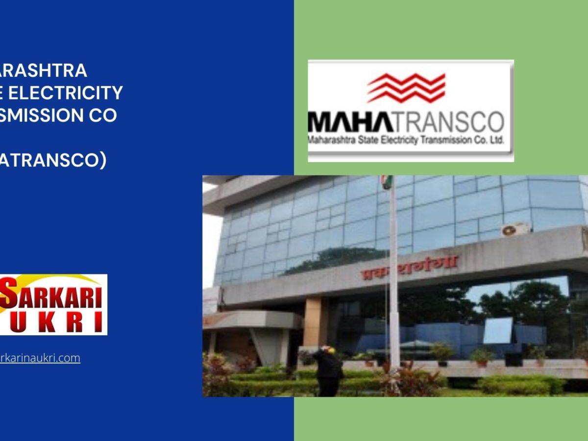 Maharashtra State Electricity Transmission Co Ltd (MAHATRANSCO) Recruitment