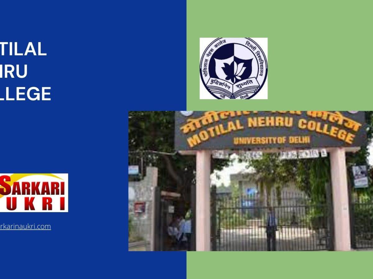 Motilal Nehru College Recruitment