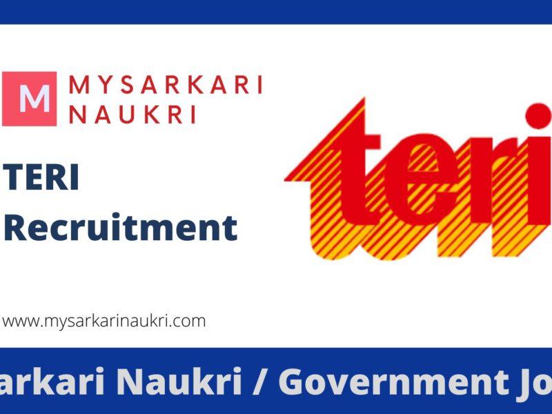TERI Recruitment 2023 The Energy and Resources Institute Jobs