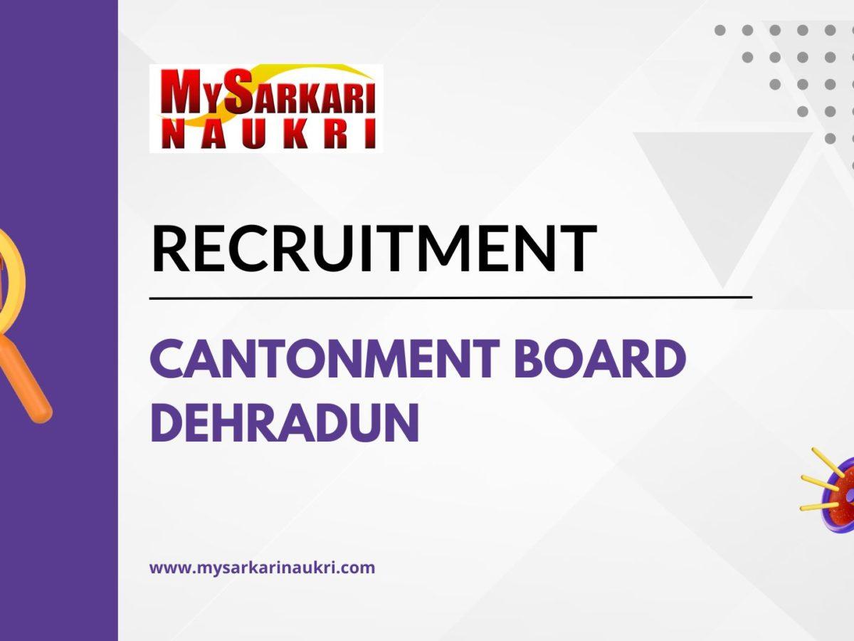 Cantonment Board Dehradun