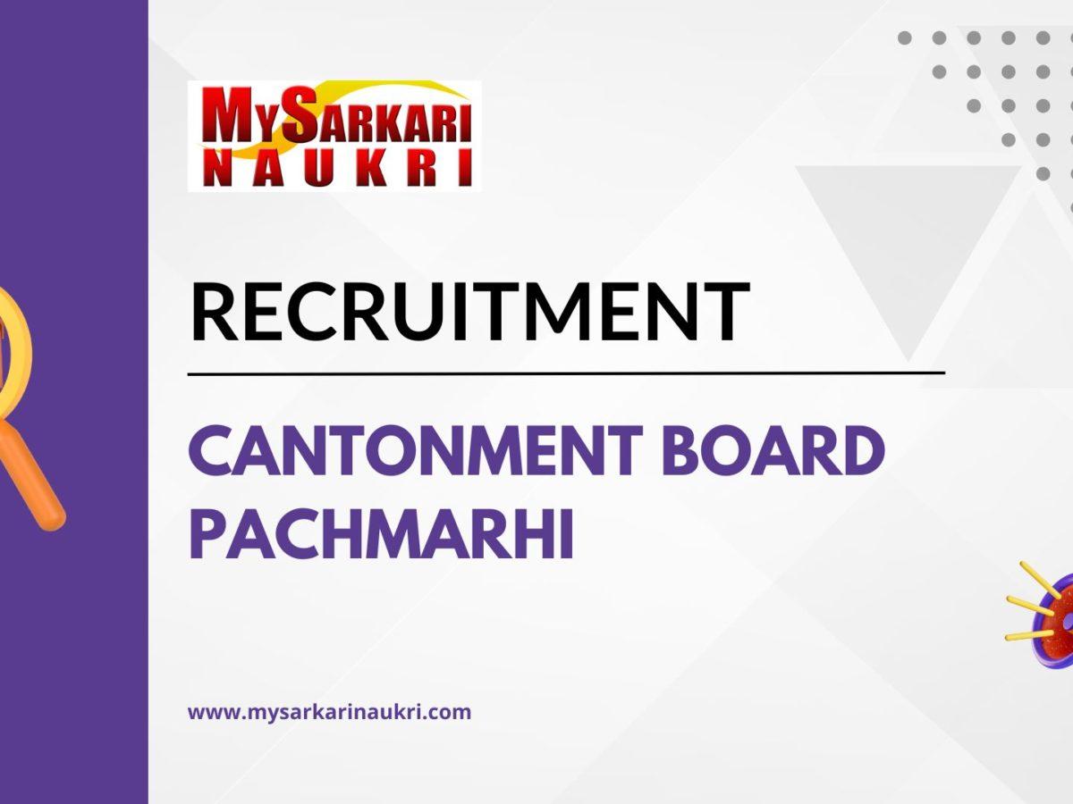 Cantonment Board Pachmarhi