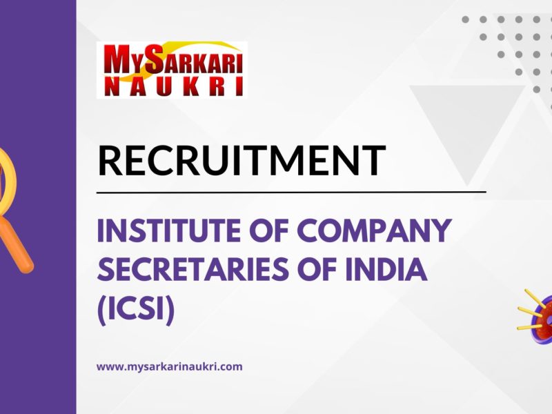 Institute of Company Secretaries of India (ICSI)