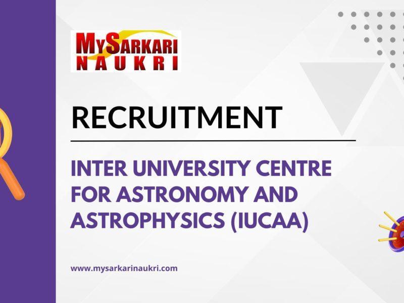 Inter University Centre for Astronomy and Astrophysics (IUCAA)