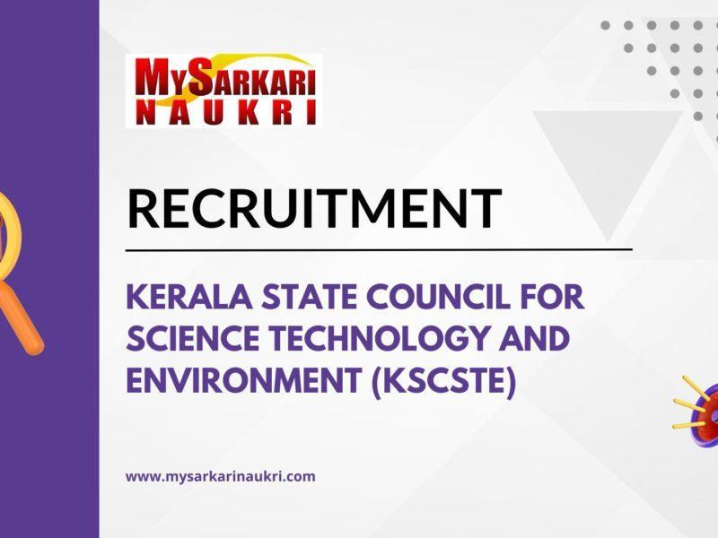 Kerala State Council for Science Technology and Environment (KSCSTE)