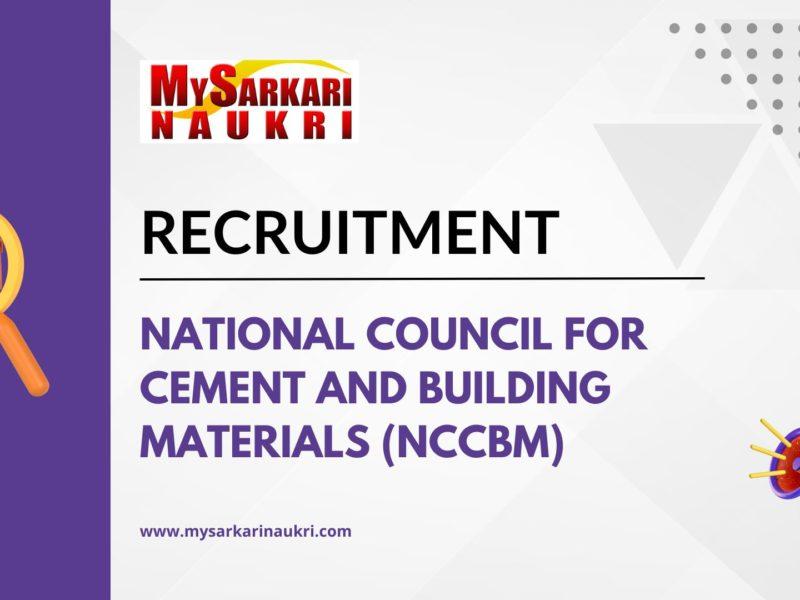 National Council for Cement and Building Materials (NCCBM)
