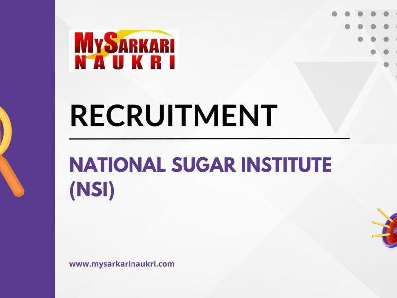 National Sugar Institute (NSI)