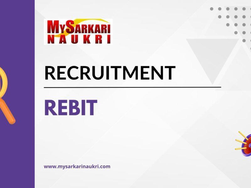 ReBIT Recruitment