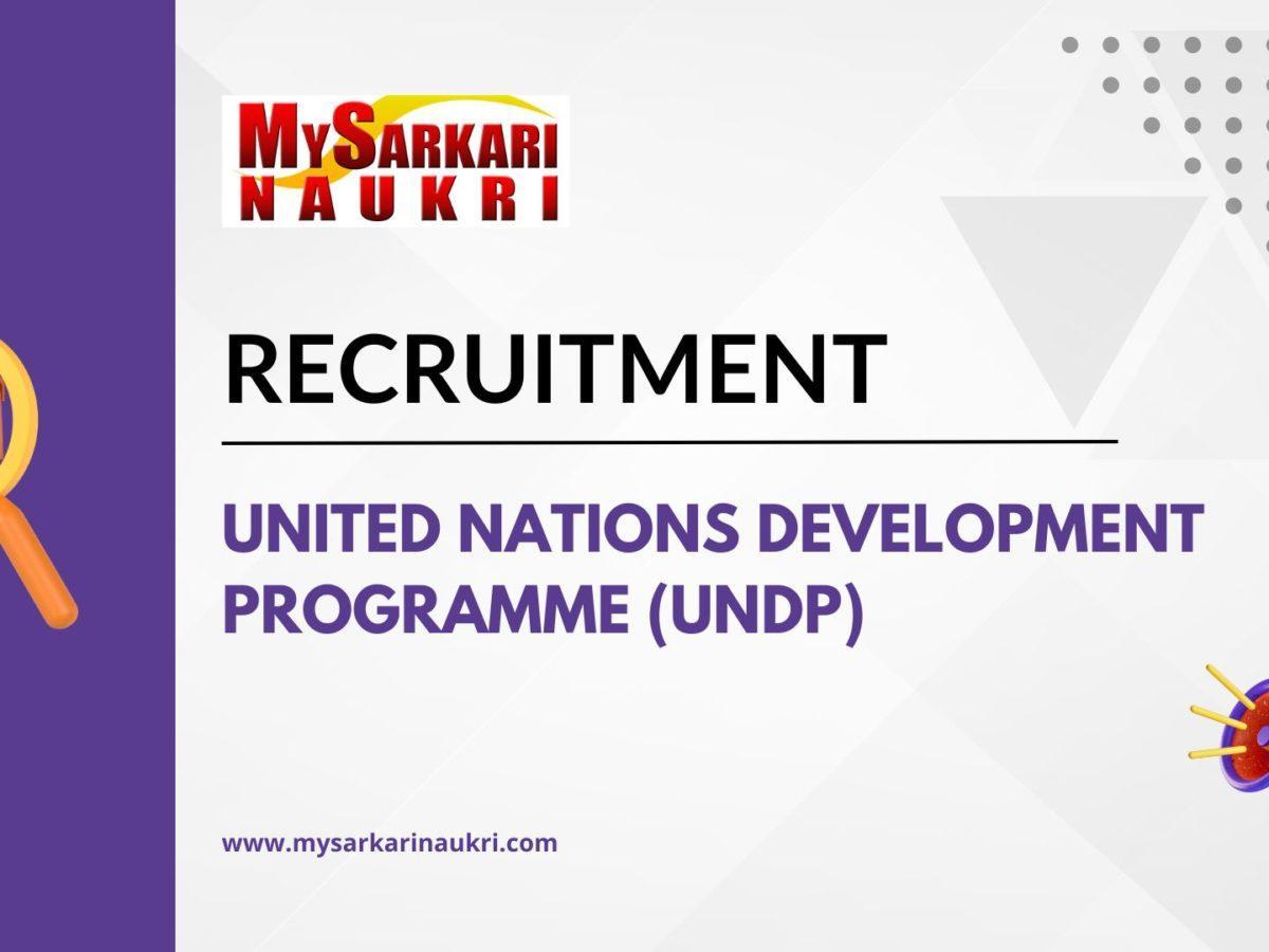 United Nations Development Programme (UNDP) Recruitment