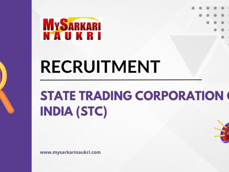 State Trading Corporation Of India (STC) Recruitment