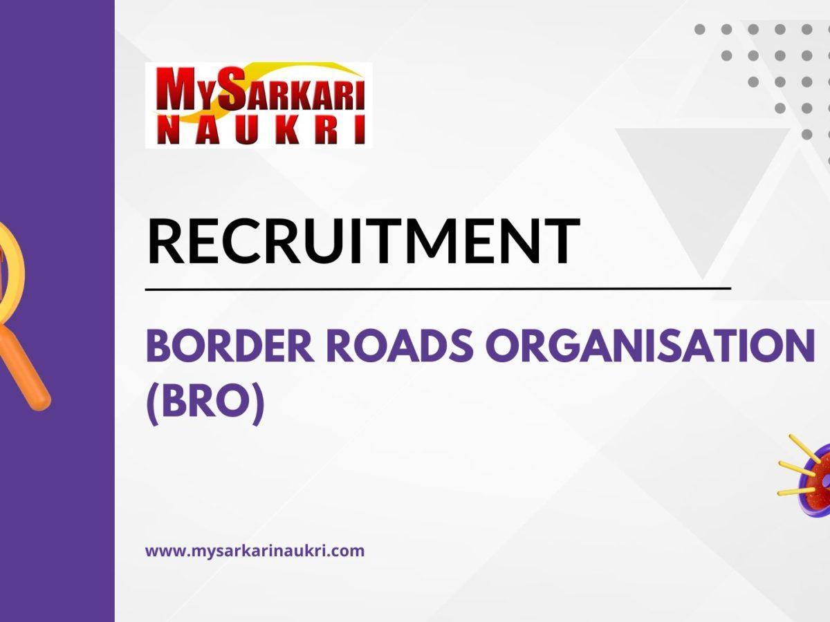 Border Roads Organisation (BRO) Recruitment