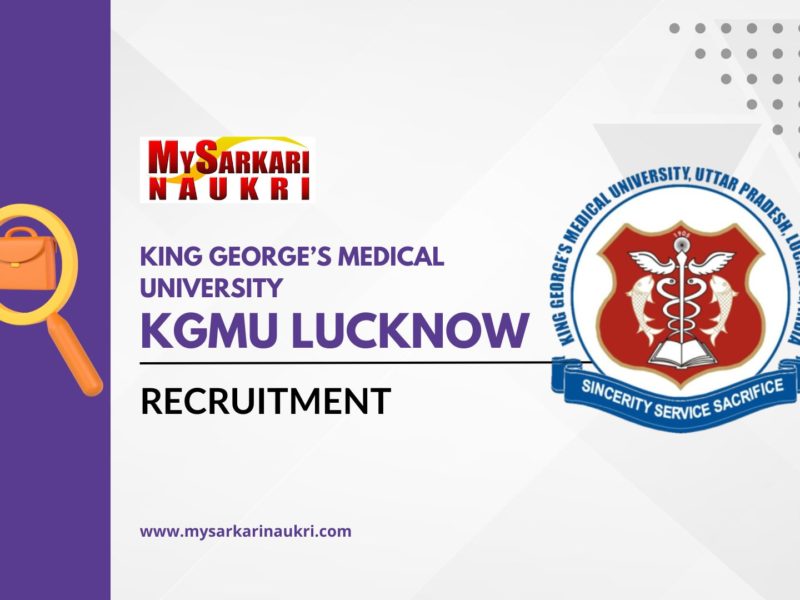 King Georges Medical University (KGMU) Recruitment