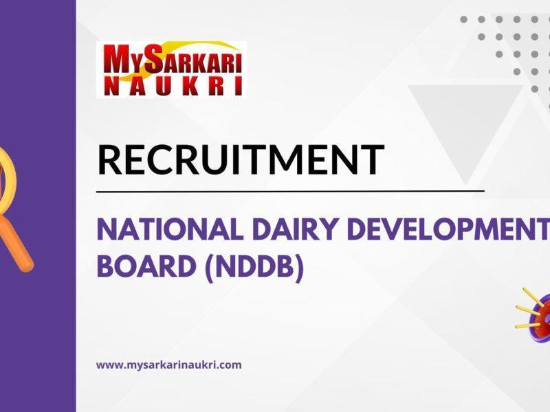 National Dairy Development Board (NDDB) Recruitment