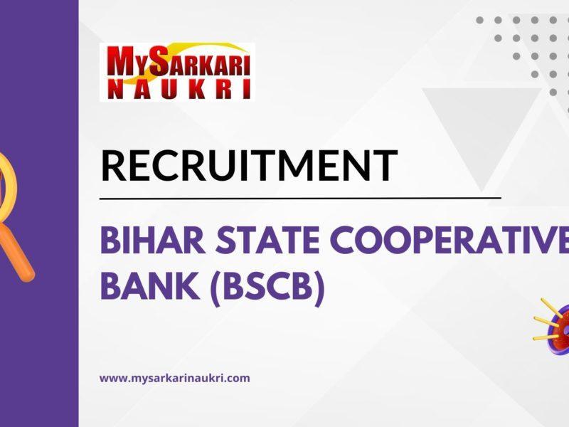 Bihar State Cooperative Bank (BSCB) Recruitment