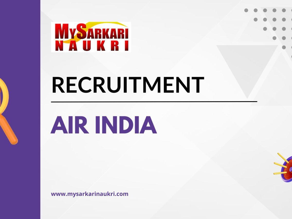 Air India Recruitment