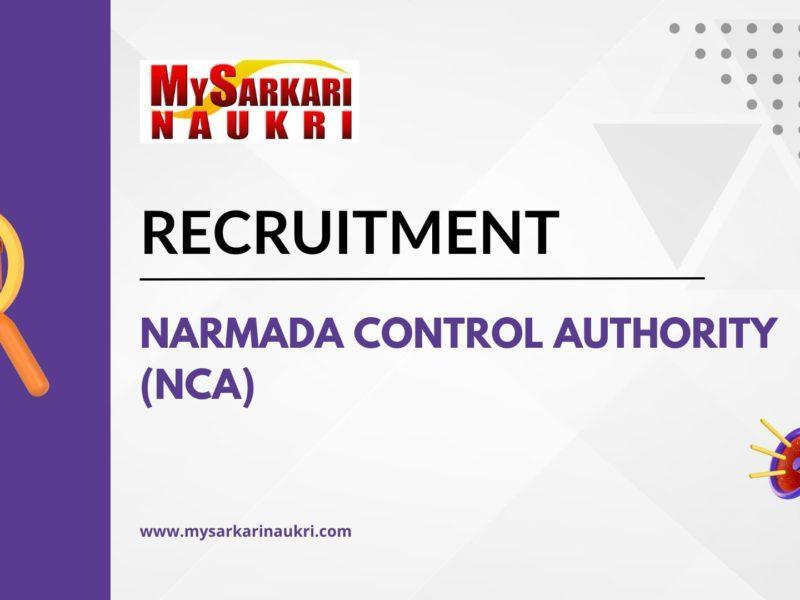 Narmada Control Authority (NCA) Recruitment