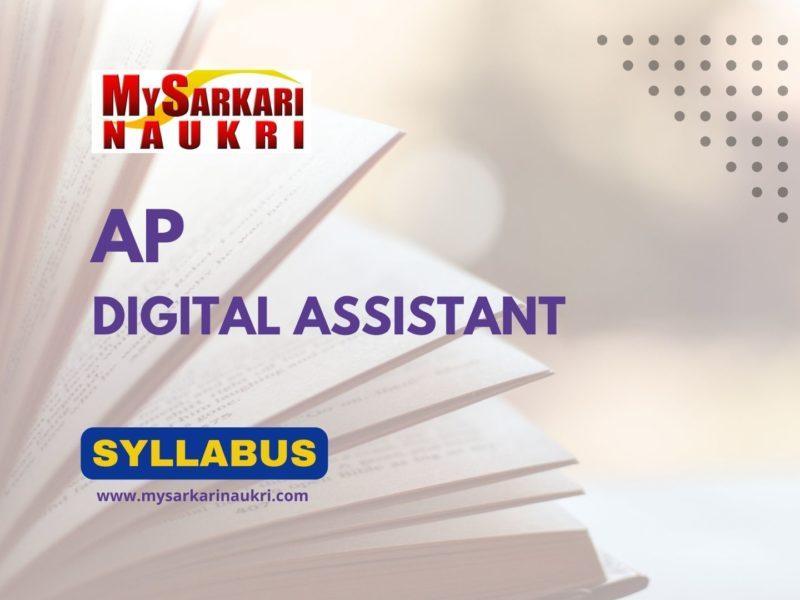 AP Digital Assistant Syllabus