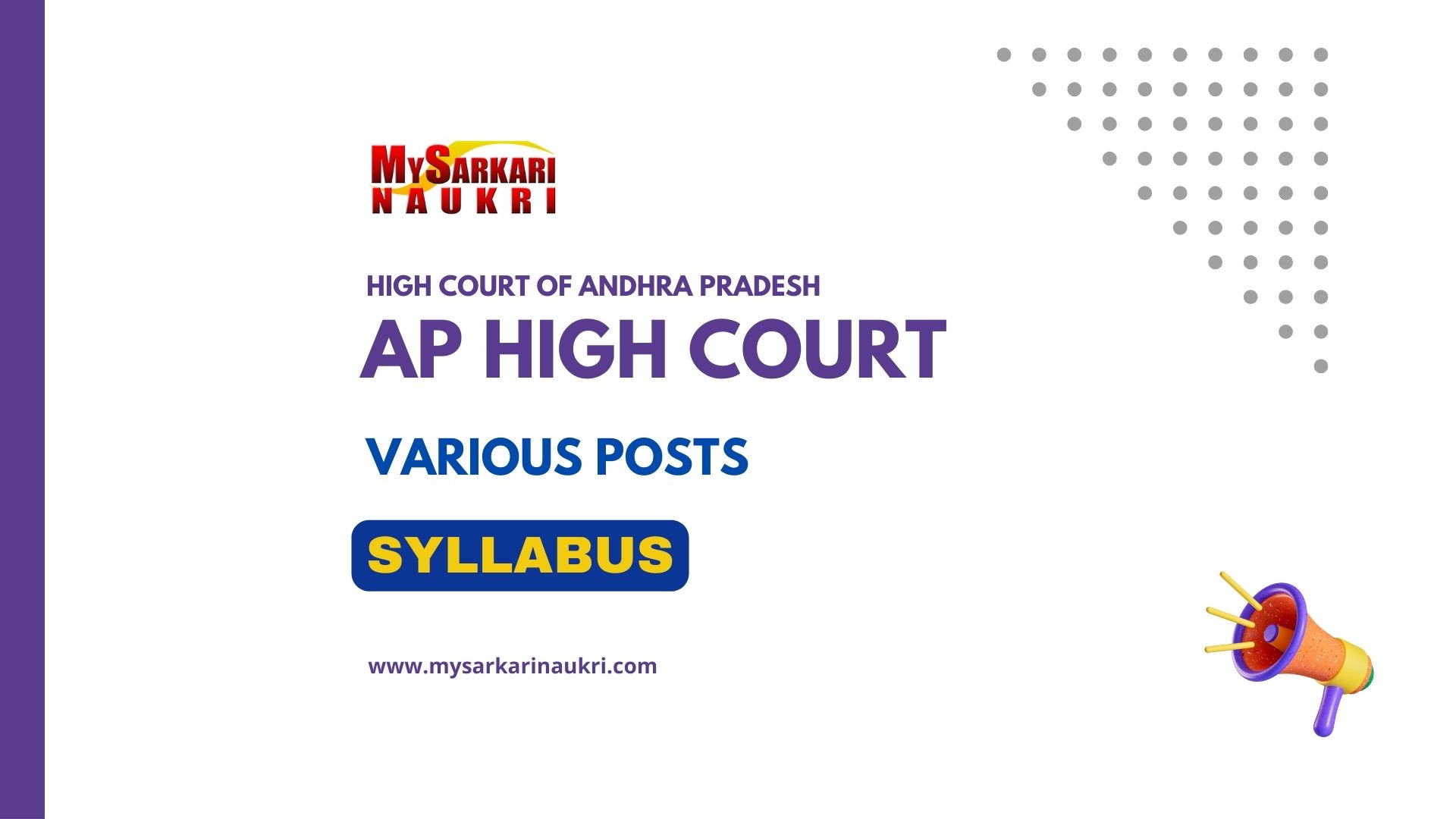 AP High Court Syllabus & Exam Pattern MySarkariNaukri En