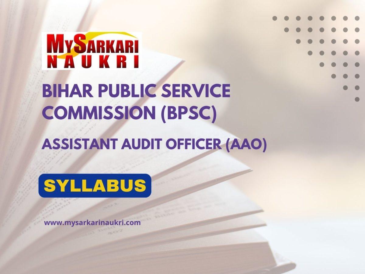 BPSC AAO Syllabus