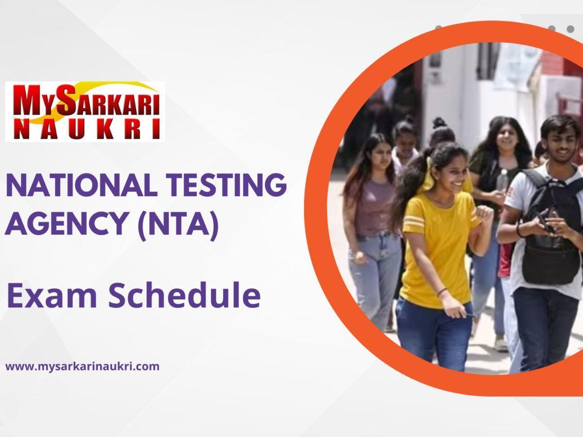 NTA Exam Schedule