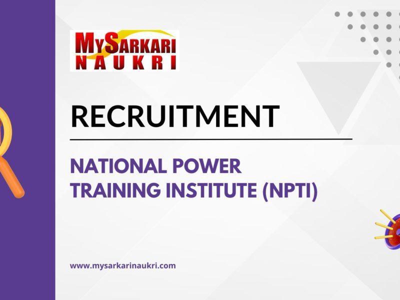 National Power Training Institute (NPTI)