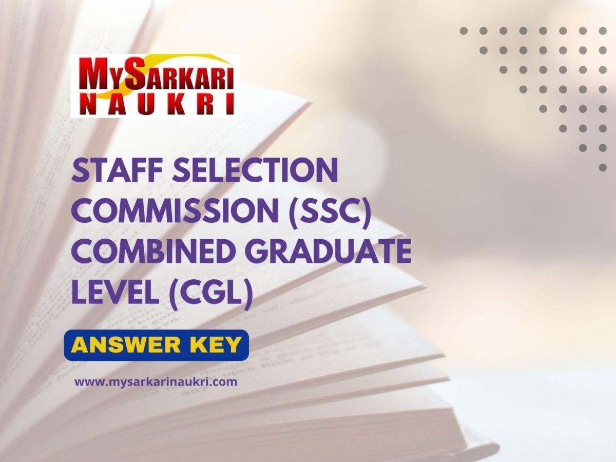 SSC CGL Answer Key