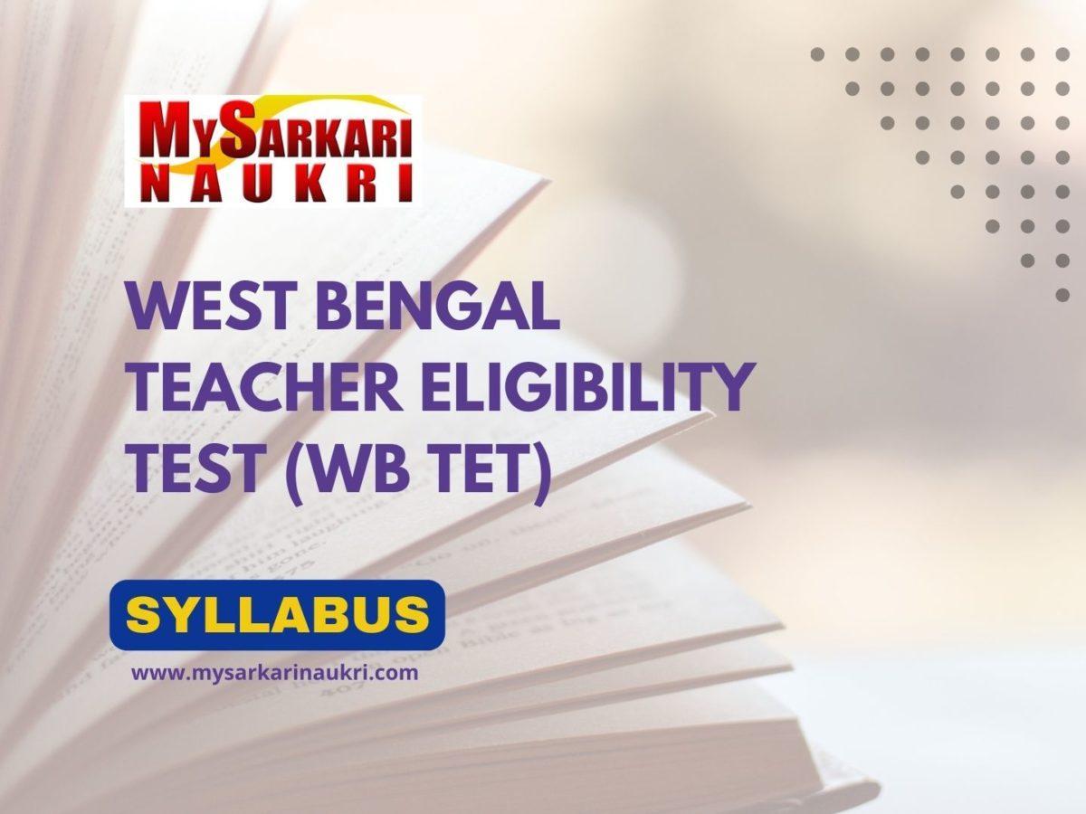 WB TET Syllabus