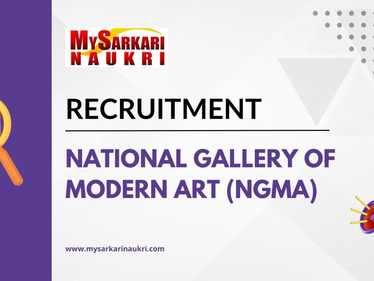 National Gallery of Modern Art (NGMA) Recruitment