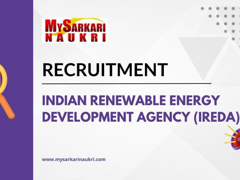Indian Renewable Energy Development Agency (IREDA) Recruitment
