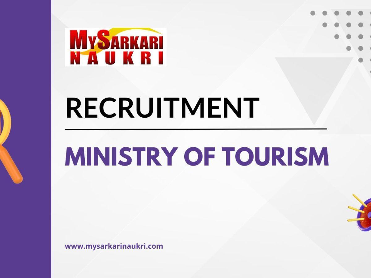 Ministry of Tourism Recruitment