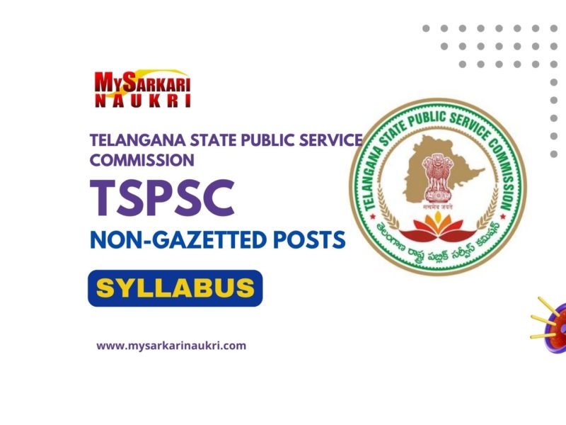 TSPSC Non-Gazetted Posts Syllabus