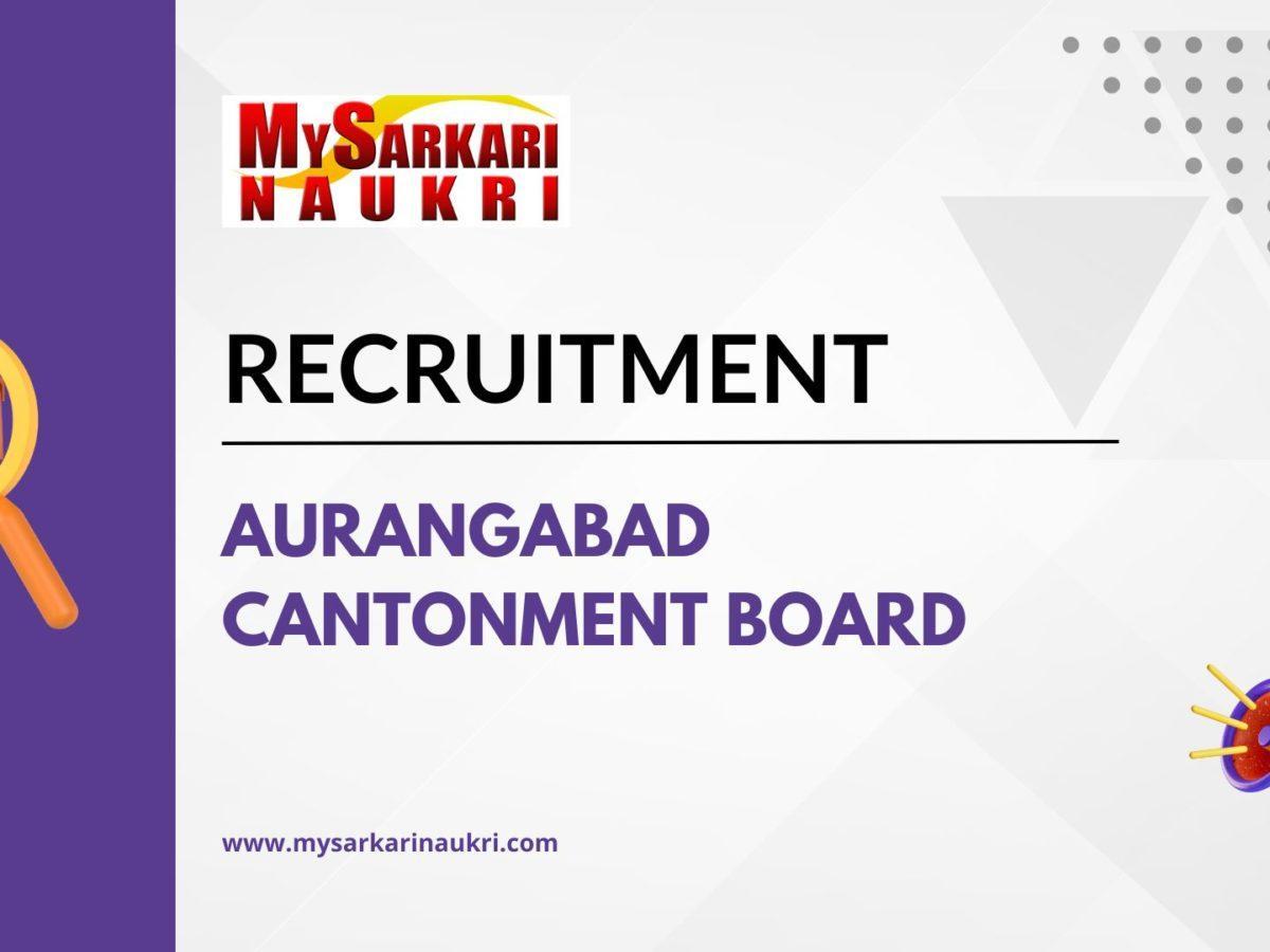 Aurangabad Cantonment Board