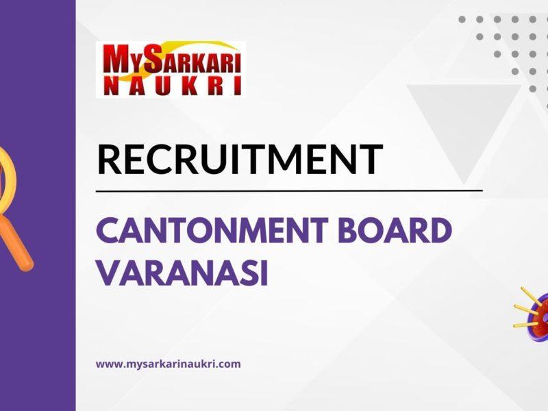 Cantonment Board Varanasi