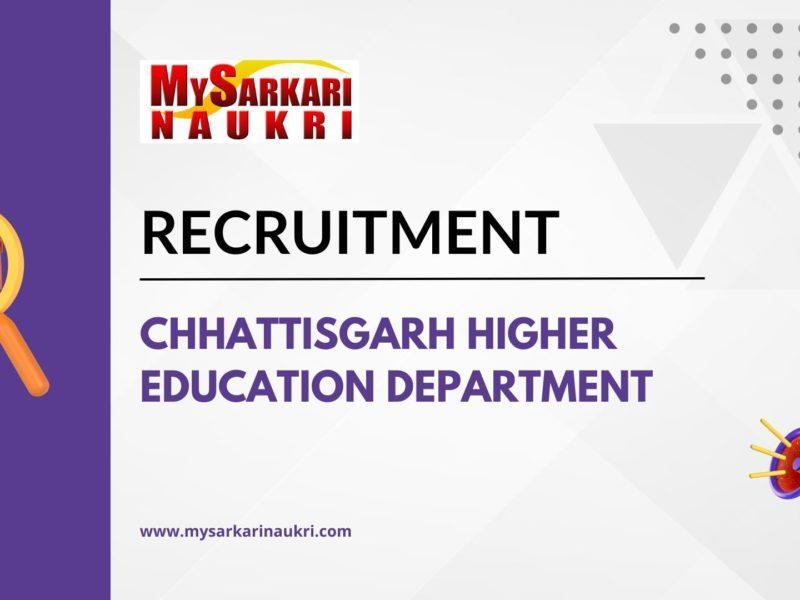 Chhattisgarh Higher Education Department