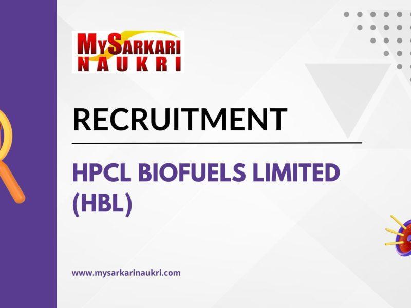HPCL Biofuels Limited (HBL)
