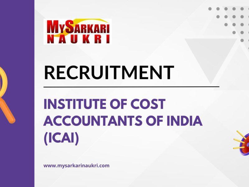 Institute of Cost Accountants of India (ICAI)
