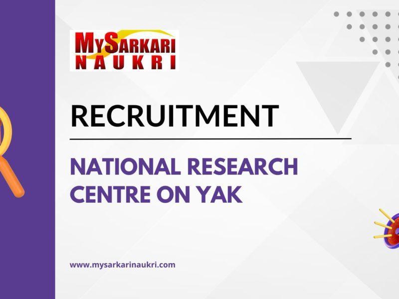 National Research Centre On Yak