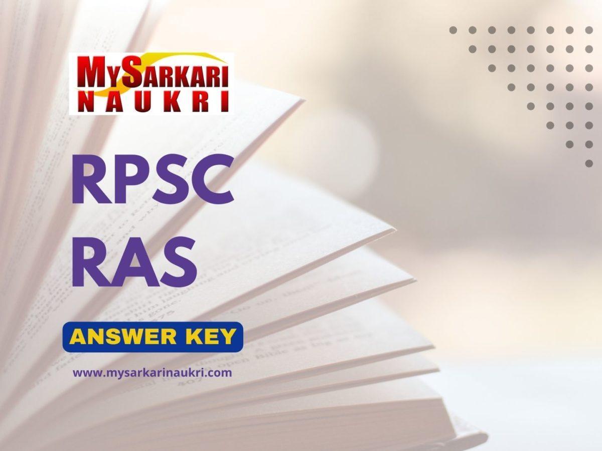 RPSC RAS Answer Key