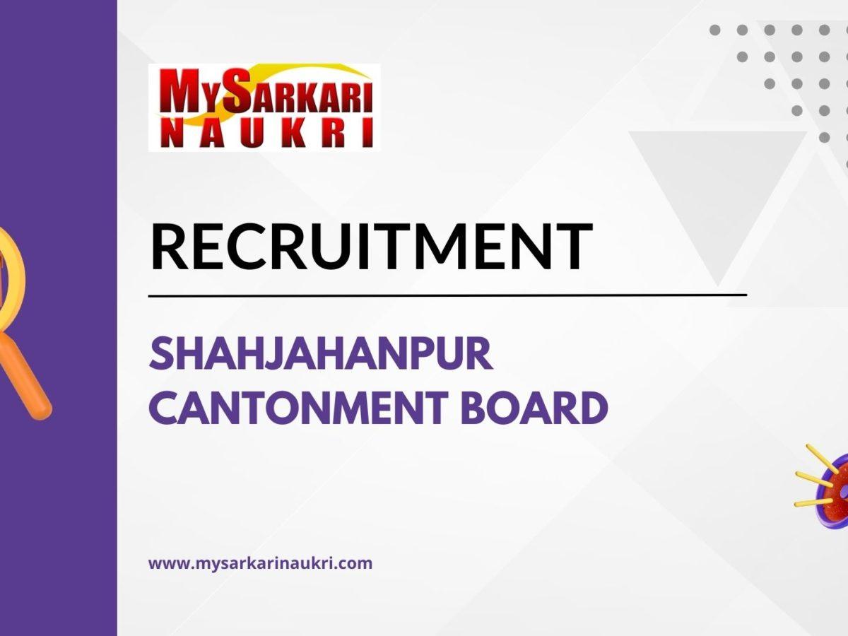 Shahjahanpur Cantonment Board