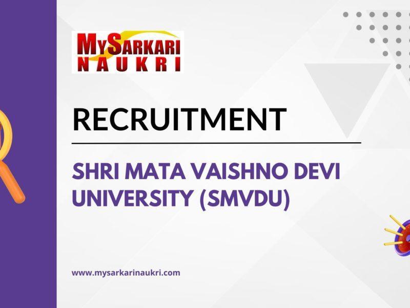 Shri Mata Vaishno Devi University (SMVDU)