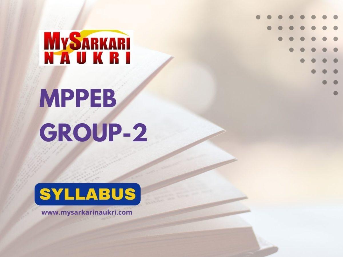 MPPEB Group 2 Syllabus