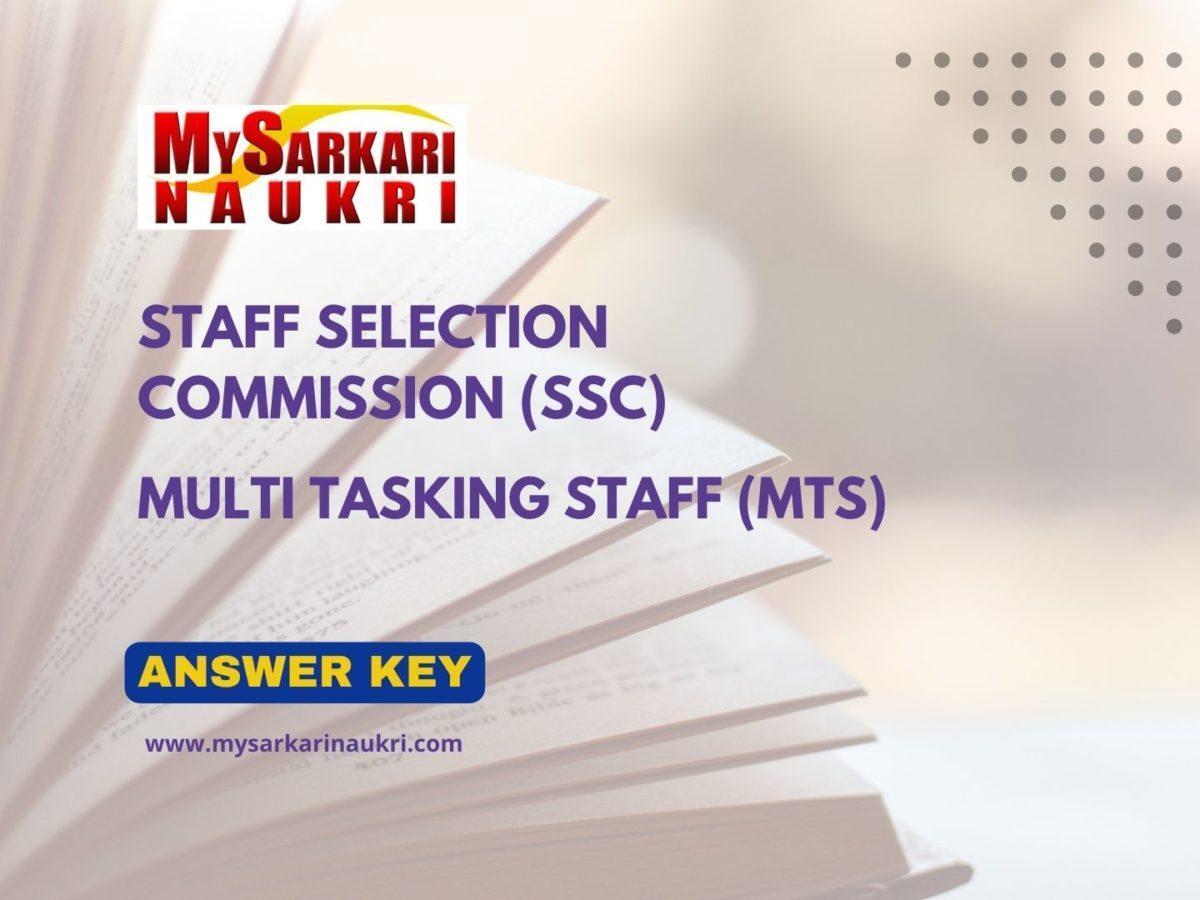 SSC MTS Answer Key