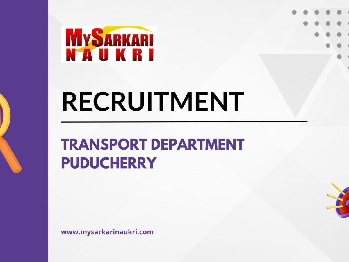 Transport Department Puducherry